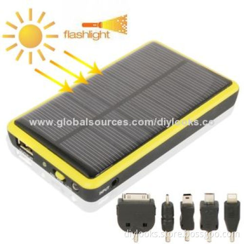 2600mAh Mobile Phone Emergency Power Station with Solar Charger